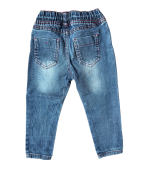 Calças ganga com costuras vermelhas - Prénatal - 89cm - 18-24meses - Image 2