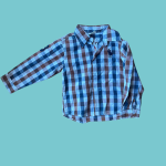 Camisa xadrez castanho - Piglet Tomy - 4 anos