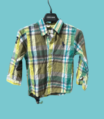 Camisa xadrez verde - Piglet Tomy - 7-8 anos