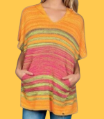 Camisola capuz laranja - RUGA - S/M