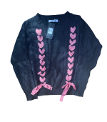 Camisola malha preta e laços xadrez - Sovogue - M/L - Image 2