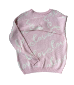 Camisola malha rosa Love - By Swan - TU - Image 3