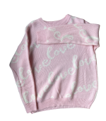 Camisola malha rosa Love - By Swan - TU - Image 2
