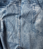 Leggings azuis finas a imitar ganga - TU - Image 3