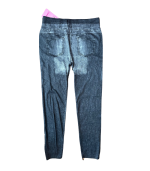 Leggings finas pretas a imitar ganga com remendos - TU - Image 2