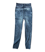 Leggings finas pretas a imitar ganga - TU - Image 2