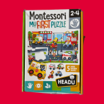 Jogo Montessori My First Puzzle Cidade - Headu - 2-4 anos