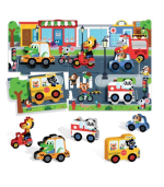 Jogo Montessori My First Puzzle Cidade - Headu - 2-4 anos - Image 4