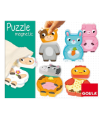 Puzzle magnético com peças em madeira  Animais da Quinta - Goula - +1 ano - Image 3