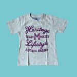 T-shirt cinza com letras roxas - Mayoral - 92cm - 2 anos