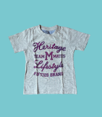 T-shirt cinza com letras roxas - Mayoral - 92cm - 2 anos