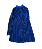 Vestido aveludado brilhante com gola azul - Brave Soul London - S - Image 4