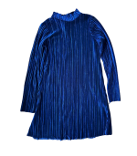 Vestido aveludado brilhante com gola azul - Brave Soul London - S - Image 3