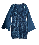 Vestido preto com lantejoulas e manga rachada - Love & Other Things - S - Image 3